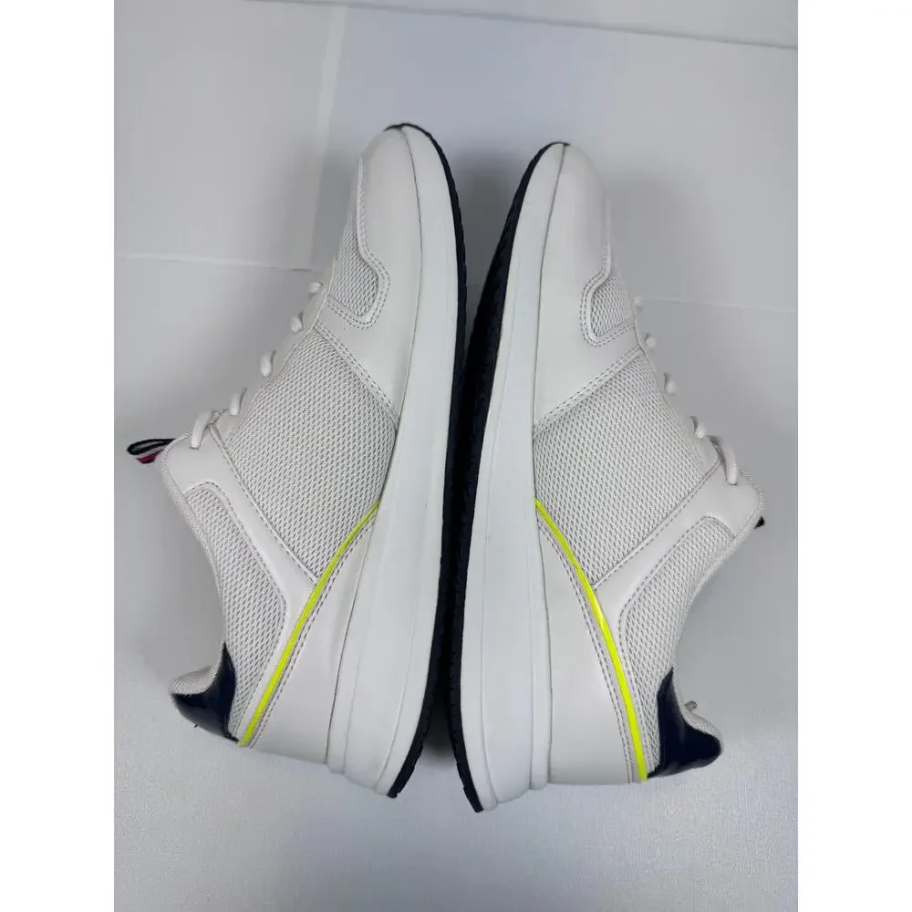 Tommy Hilfiger Womens 9M White Mesh Dad Sneakers Y2K Preppy Retro Athletic Shoes - Picture 5 of 8